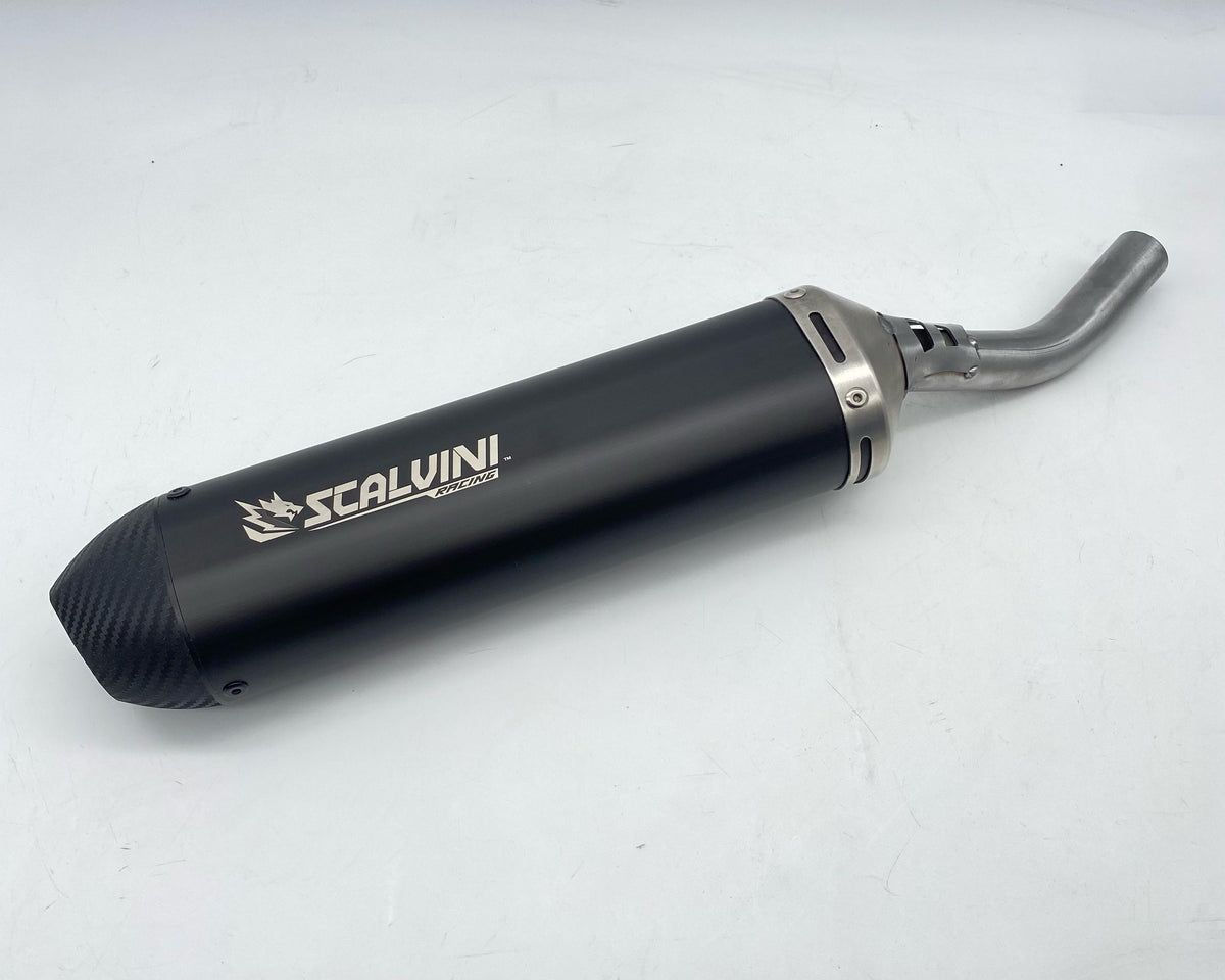 Carbon silencer with stainless steel end cap Yamaha