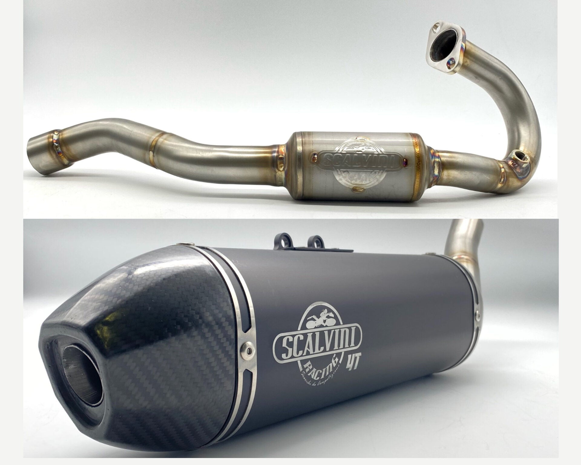 Complete Alu/Carbon Exhaust