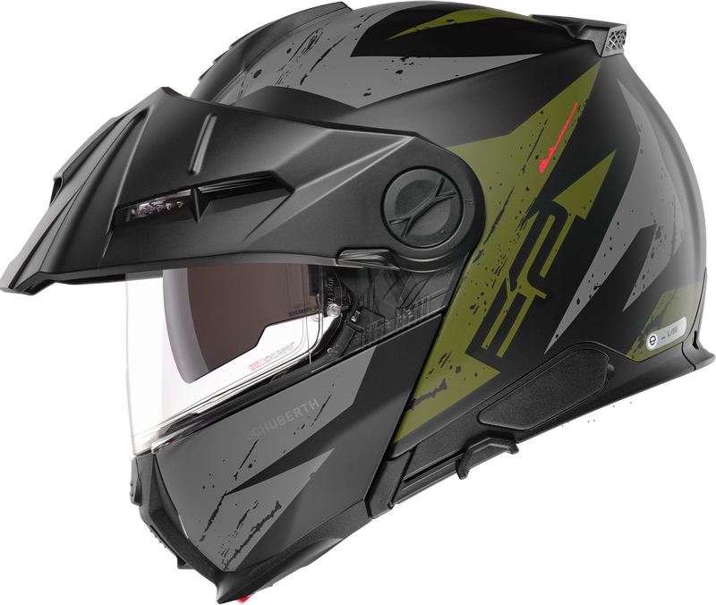 Schuberth E2 EXPLORER GREEN Flip Up Helmet | 4179033360