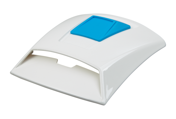 Schuberth Ventilation Scoop Glossy White/Slider Cyan | 4990003422
