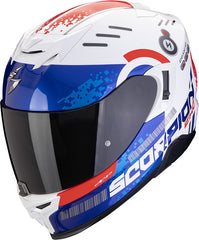 Scorpion Full Face Helmet Exo 520 Evo Air Titan White-Blue-Red | 172-448-236