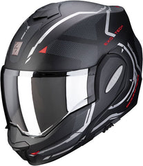 Scorpion Exo Modular Helmet Tech Square Black Red | 18-348-24