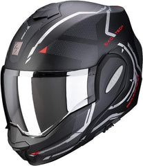 Scorpion Exo Modular Helmet Tech Square Black Red | 18-348-24