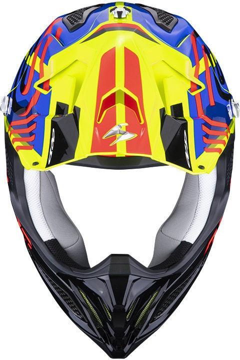 Scorpion Exo Offroad Helmet Vx-22 Air Neox Yellow Blue Red | 32-378-298