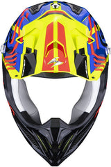 Scorpion Exo Offroad Helmet Vx-22 Air Neox Yellow Blue Red | 32-378-298