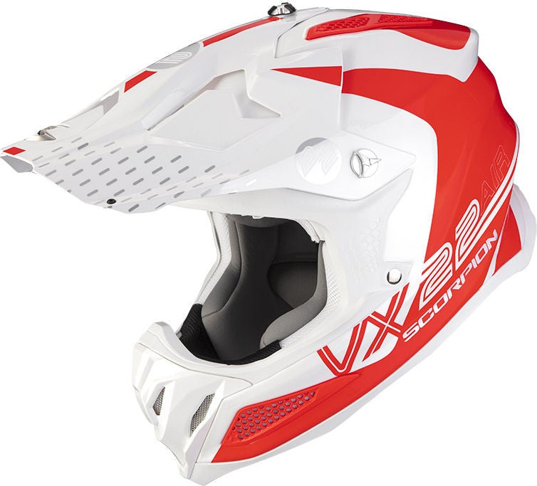 Scorpion Exo Offroad Helmet Vx-22 Air Ares White Black Yellow | 32-379-207