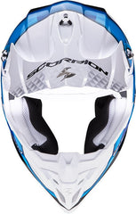 Scorpion Exo Offroad Helmet Vx-16 Air Gem White Blue | 46-201-74