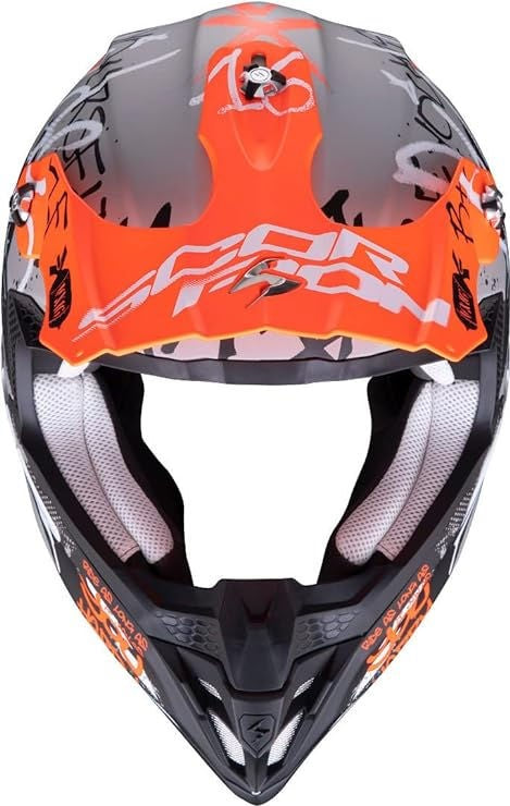 Scorpion VX-16 AIR, Matt Grey-Orange | 46-302-248