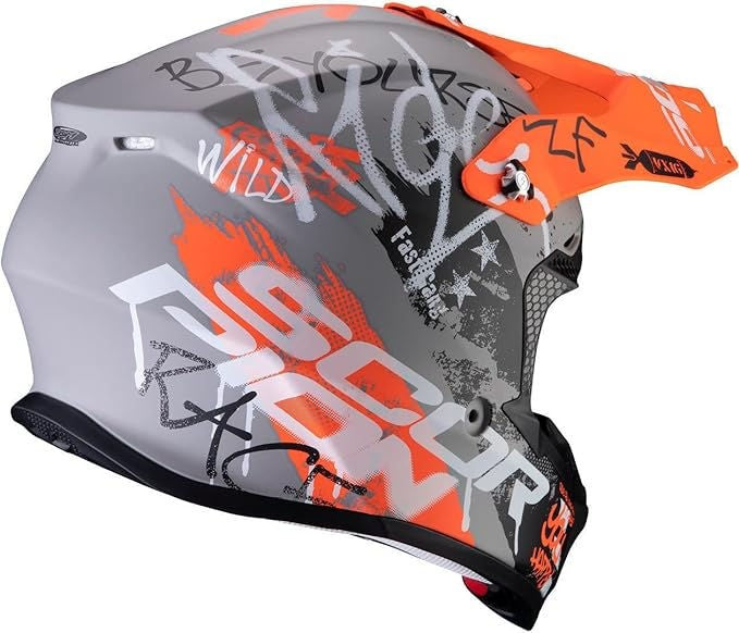 Scorpion VX-16 AIR, Matt Grey-Orange | 46-302-248