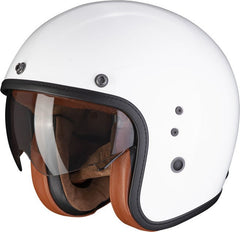 Scorpion Exo Jet Helmet Belfast Evo Luxe White | 78-237-05