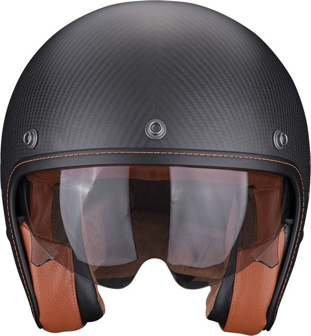 Scorpion Exo Jet Helmet Belfast Evo Carbon Solid Black Matt | 78-261-10