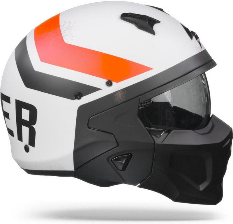 Scorpion Exo Modular Helmet Covert X T-rust White Red | 86-353-287