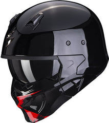 Scorpion Exo Modular Helmet Covert X Tanker Black Red | 86-371-24