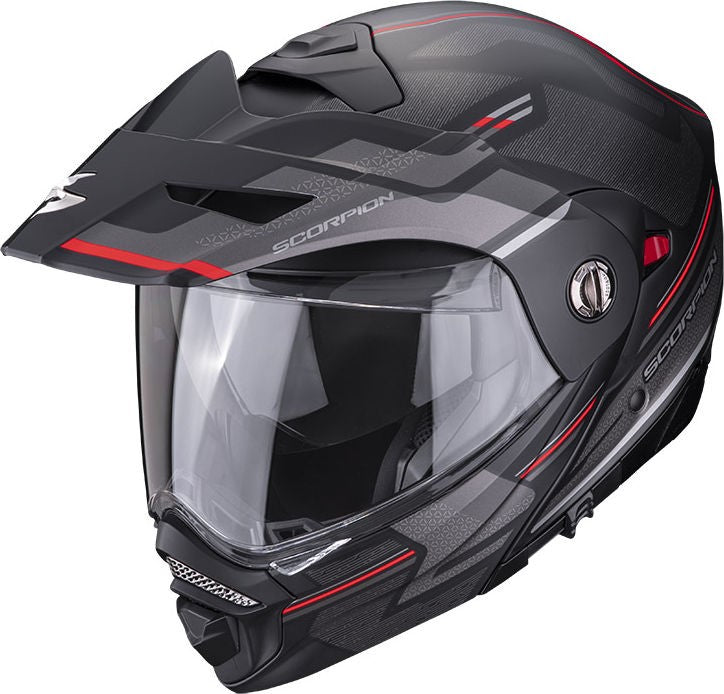 Scorpion Exo Modular Helmet Adx-2 Carrera Black Red | 89-398-24