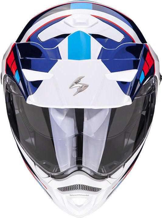 Scorpion Exo Modular Helmet Adx-2 Camino White Blue Red | 89-399-236