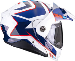 Scorpion Exo Modular Helmet Adx-2 Camino White Blue Red | 89-399-236