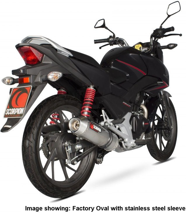 Scorpion Mufflers Factory Oval Full System Carbon Fibre Sleeve | EHA171CEO
