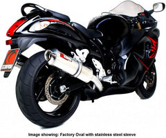 Scorpion Mufflers Factory Oval Slip-on (Pair) Carbon Fibre Sleeve | ESI100CEO