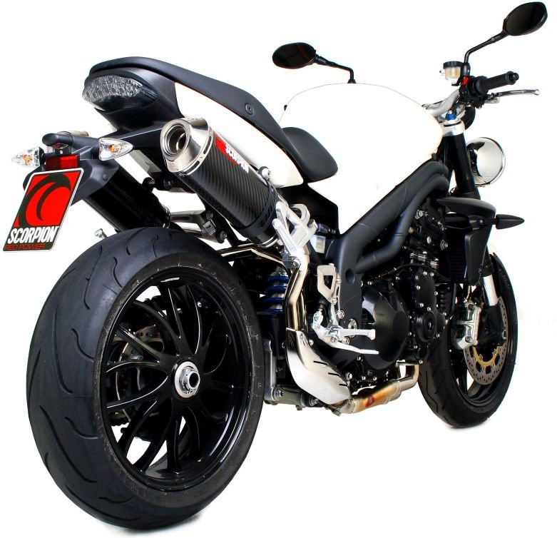 Scorpion Mufflers Factory Oval Slip-on (Pair) Carbon Fibre Sleeve | ETR60CEO