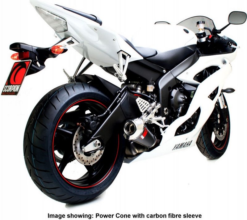 Scorpion Mufflers Power Cone Slip-on Polished Stainless Steel Sleeve | EYA73SEO