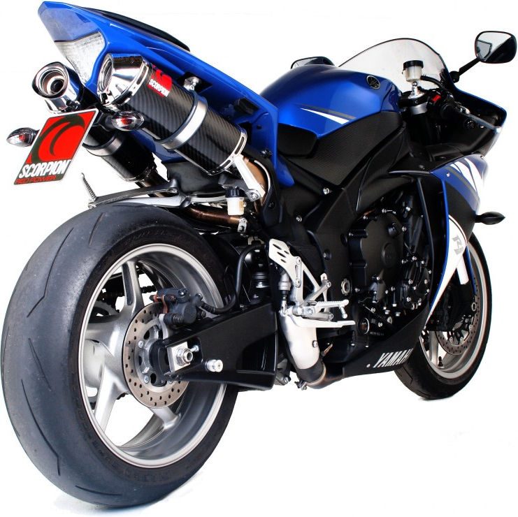 SCORPION MUFFLERS Factory Oval Slip-on, Carbon Fibre Sleeve EC Approved | EYA85CEO