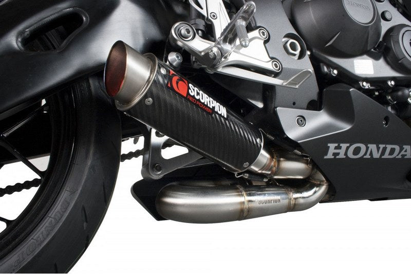 Scorpion Mufflers RP1-GP Slip-on Carbon Fibre Sleeve. Does not fit US or Japanese models. | HA1003CEM