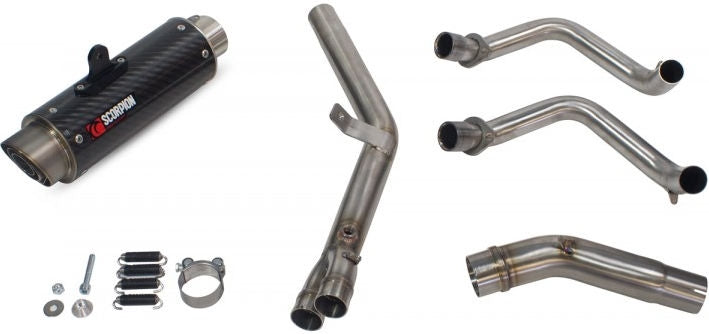 Scorpion Mufflers RP1-GP Full System Carbon Fibre Sleeve | HA1007SYSCEM
