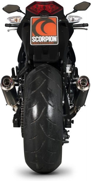 Scorpion Mufflers RP1-GP Slip-on (Pair) Carbon Fibre Sleeve | KA1009CEM
