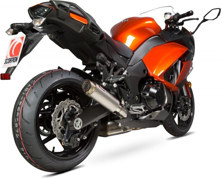 Scorpion Mufflers RP1-GP Slip-on (Pair) Titanium Sleeve (Does not fit with panniers) | KA1014TEM