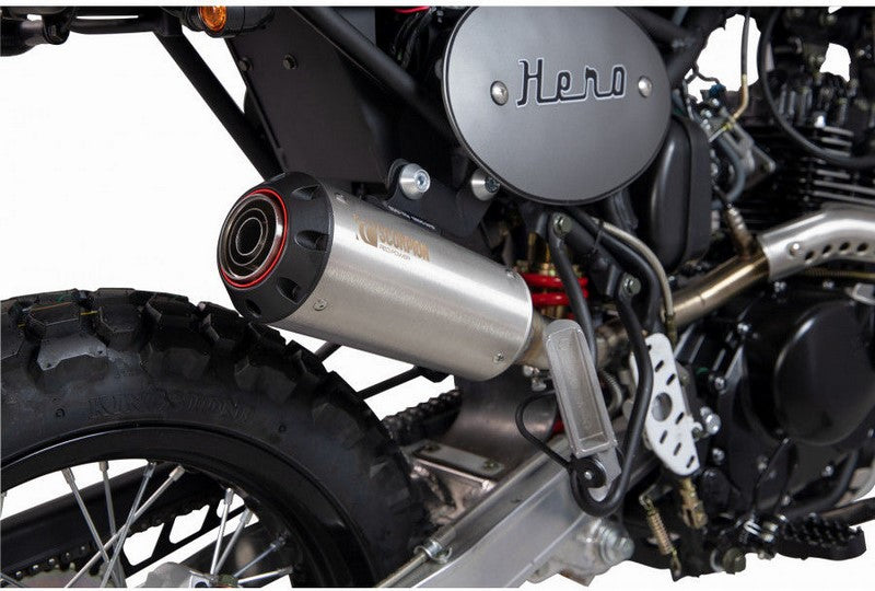 Scorpion Mufflers Red Power Slip-on Brushed Stainless Steel Sleeve | PBT100SEO