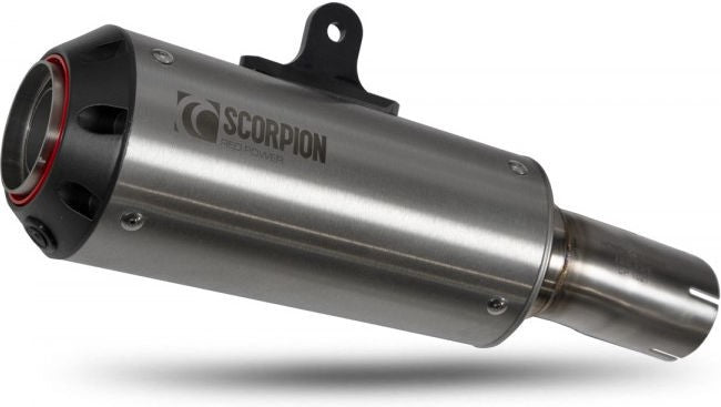 Scorpion Mufflers Red Power Slip-on Brushed Stainless Steel Sleeve (NON EU HOMOLOGATED) | PHA187SEO