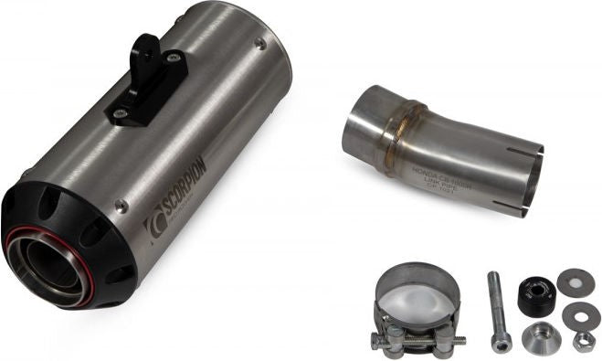 Scorpion Mufflers Red Power Slip-on Brushed Stainless Steel Sleeve (NON EU HOMOLOGATED) | PHA187SEO