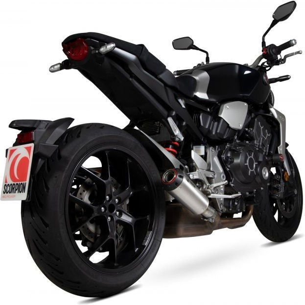Scorpion Mufflers Red Power Slip-on Brushed Stainless Steel Sleeve (NON EU HOMOLOGATED) | PHA187SEO