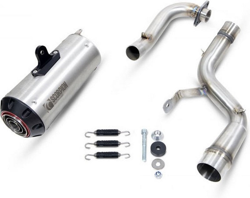 Scorpion Mufflers Red Power Full System Brushed Stainless Steel Sleeve | PHA192SYSSEO