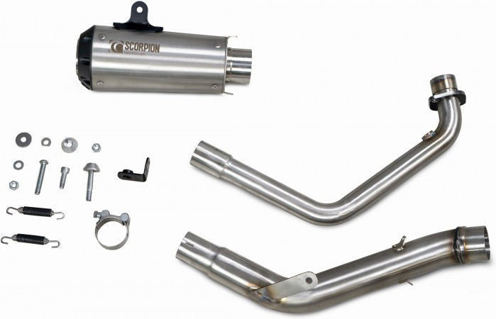 Scorpion Mufflers Red Power Full System Brushed Stainless Steel Sleeve | PHA198SYSSEO