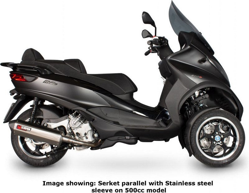 Scorpion Mufflers Serket Parallel Slip-on Brushed Stainless Steel Sleeve | PI180SEO