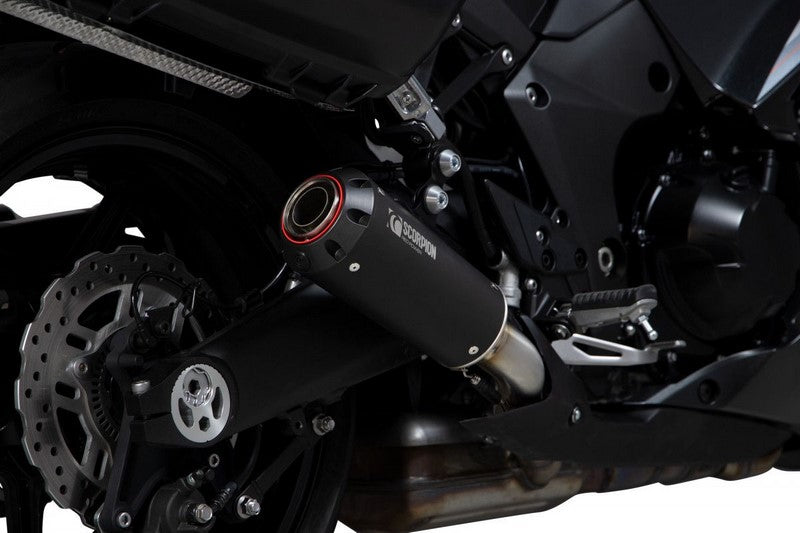 Scorpion Mufflers Red Power Slip-on (Pair) Black Ceramic Coated Sleeve (NON EU HOMOLOGATED) | PKA108BCER
