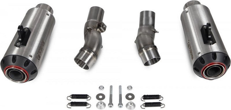 Scorpion Mufflers Red Power Slip-on (Pair) Brushed Stainless Steel Sleeve (NON EU HOMOLOGATED) | PKA131SEO