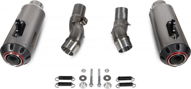 Scorpion Mufflers Red Power Slip-on (Pair) Titanium Sleeve (NON EU HOMOLOGATED) | PKA131TEO