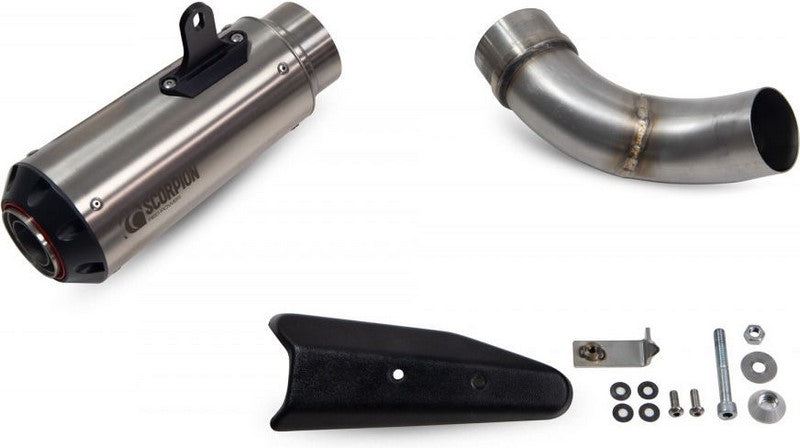 Scorpion Mufflers Red Power Slip-on Brushed Stainless Steel Sleeve (NON EU HOMOLOGATED) | PKA136SEO