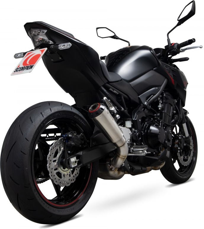 Scorpion Mufflers Red Power Slip-on Brushed Stainless Steel Sleeve (NON EU HOMOLOGATED) | PKA136SEO