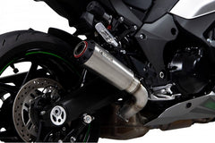 Scorpion Mufflers Red Power Slip-on Brushed Stainless Steel Sleeve. Fits with panniers  (NON EU HOMOLOGATED) | PKA137SEO