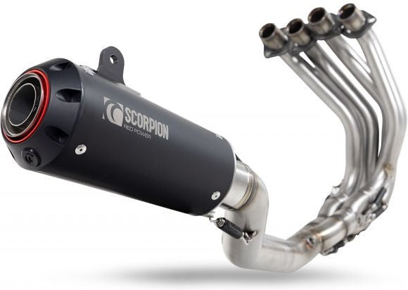 Scorpion Mufflers Red Power Full System  Black Ceramic Coated Sleeve (NON EU HOMOLOGATED) | PKA140SYSBCER