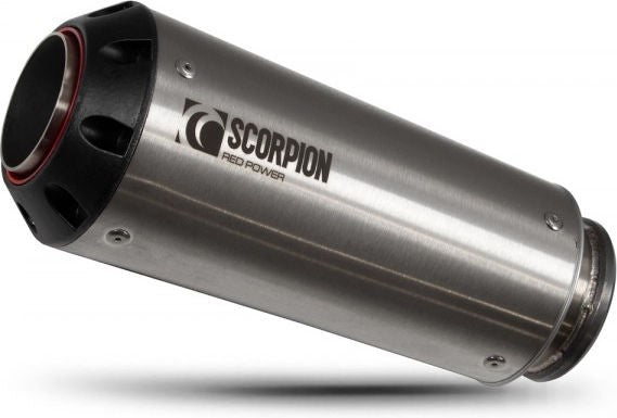 Scorpion Mufflers Red Power Slip-on Brushed Stainless Steel Sleeve (NON EU HOMOLOGATED) | PKT90SEO