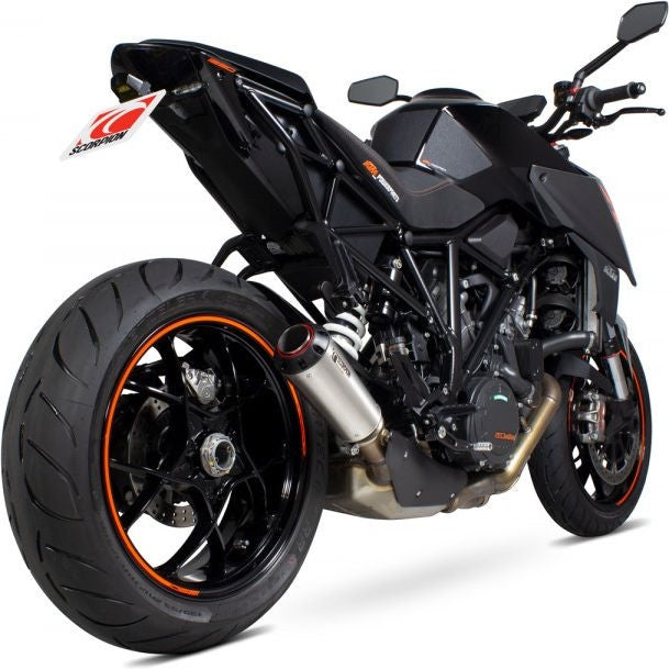 Scorpion Mufflers Red Power Slip-on Brushed Stainless Steel Sleeve (NON EU HOMOLOGATED) | PKT90SEO