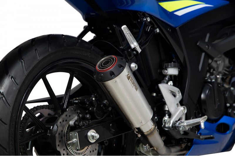 Scorpion Mufflers Red Power Full System Brushed Stainless Steel Sleeve (NON EU HOMOLOGATED) | PSI124SEO