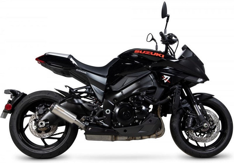 Scorpion Mufflers Red Power Slip-on Brushed Stainless Steel Sleeve (NON EU HOMOLOGATED) | PSI125SEO