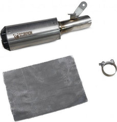 Scorpion Mufflers Red Power Slip-on Brushed Stainless Steel Sleeve | PSI127SEO