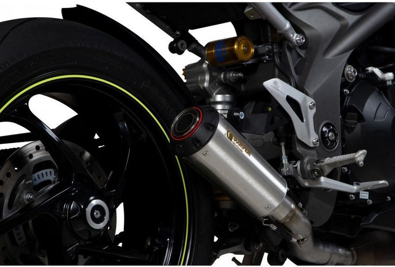 Scorpion Mufflers Red Power Slip-on Brushed Stainless Steel Sleeve | PTR88SESEO