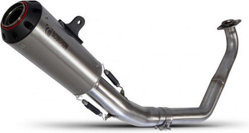 Scorpion Mufflers Red Power Full System Brushed Stainless Steel Sleeve | PYA113SYSSEO